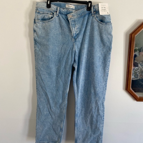 Abercrombie & Fitch Light Blue High Rise Women Jeans